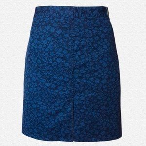 SPORTSCRAFT Flower Print Cotton Blue Skirt. Casual, Street Wear NWOT